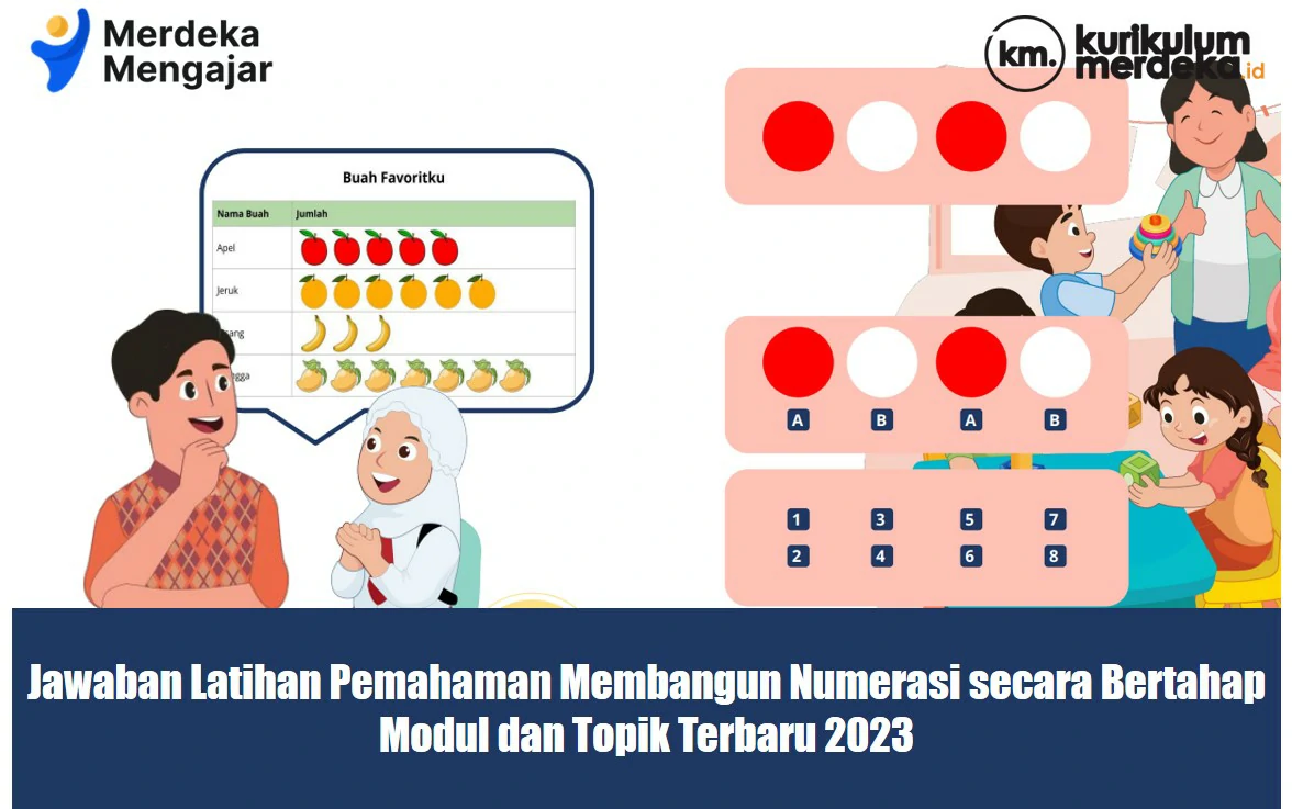 Jawaban Latihan Pemahaman Membangun Numerasi secara Bertahap, Modul dan Topik Terbaru 2023