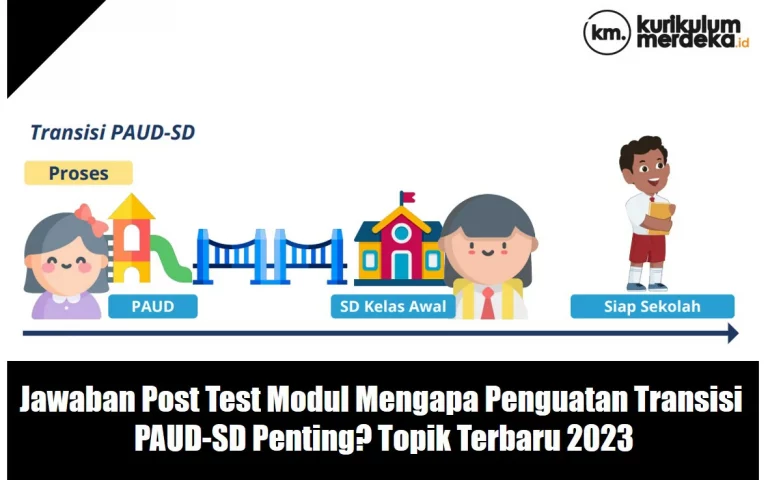 Jawaban Modul Mengapa penguatan transisi PAUD-SD penting?