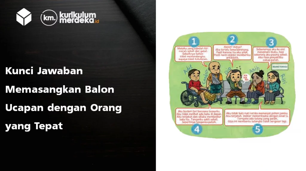 Kunci Jawaban  Memasangkan Balon Ucapan dengan Orang yang Tepat