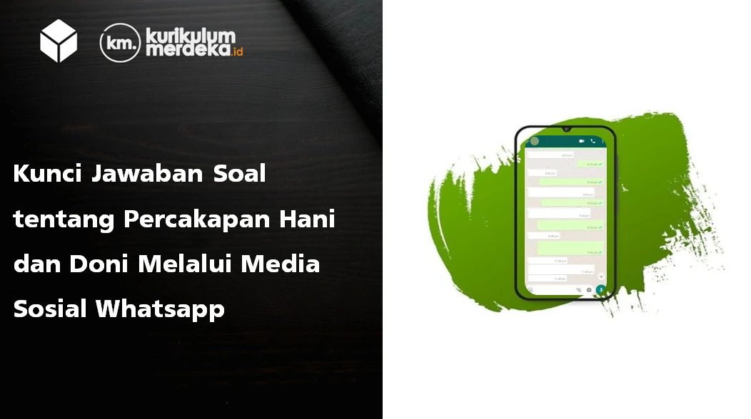 Kunci Jawaban Soal tentang Percakapan Hani dan Doni Melalui Media Sosial Whatsapp
