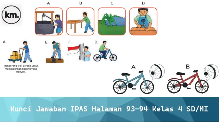 Kunci Jawaban IPAS Halaman 93-94 Kelas 4 SD/MI