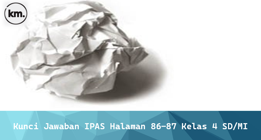 Kunci Jawaban IPAS Halaman 86-87 Kelas 4 SD/MI