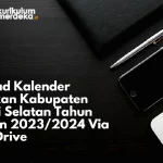 Download Kalender Pendidikan Kabupaten Tapanuli Selatan Tahun Pelajaran 2023/2024 Via Google Drive