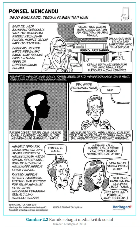 Kunci Jawaban Kegiatan Menilai Akurasi Kritik Sosial yang Disampaikan, Buku Siswa Bahasa Indonesia Kelas X SMP Halaman 34-37 Kurikulum Merdeka
